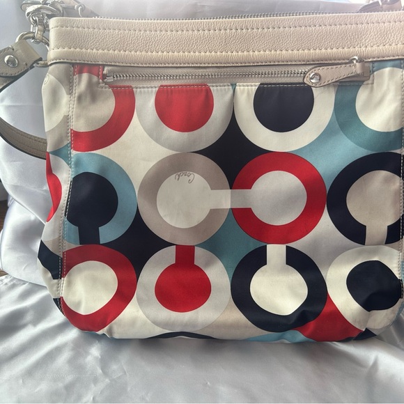 EUC Coach Ashley Optic Art satin shoulder bag - Picture 5 of 6